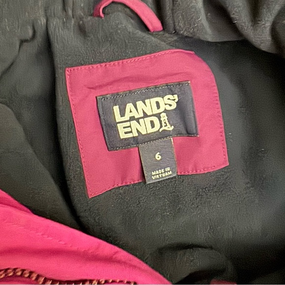 Lands’ End Kids 6 Squall Waterproof Iron Knee Snow Suit Insulated Pink Purple - Picture 7 of 11